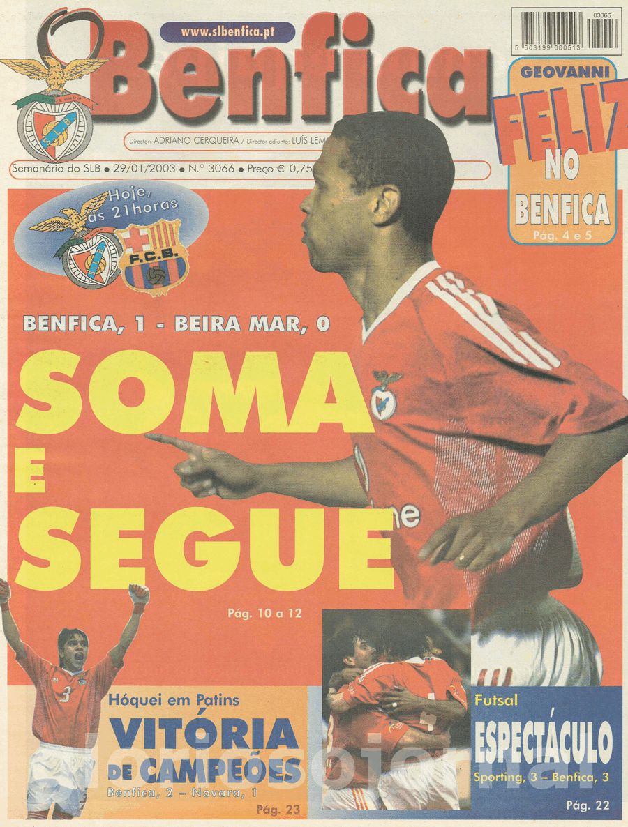 jornal o benfica 3066 2003-01-29